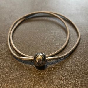 RARE retired Pandora Essence fabric bracelet